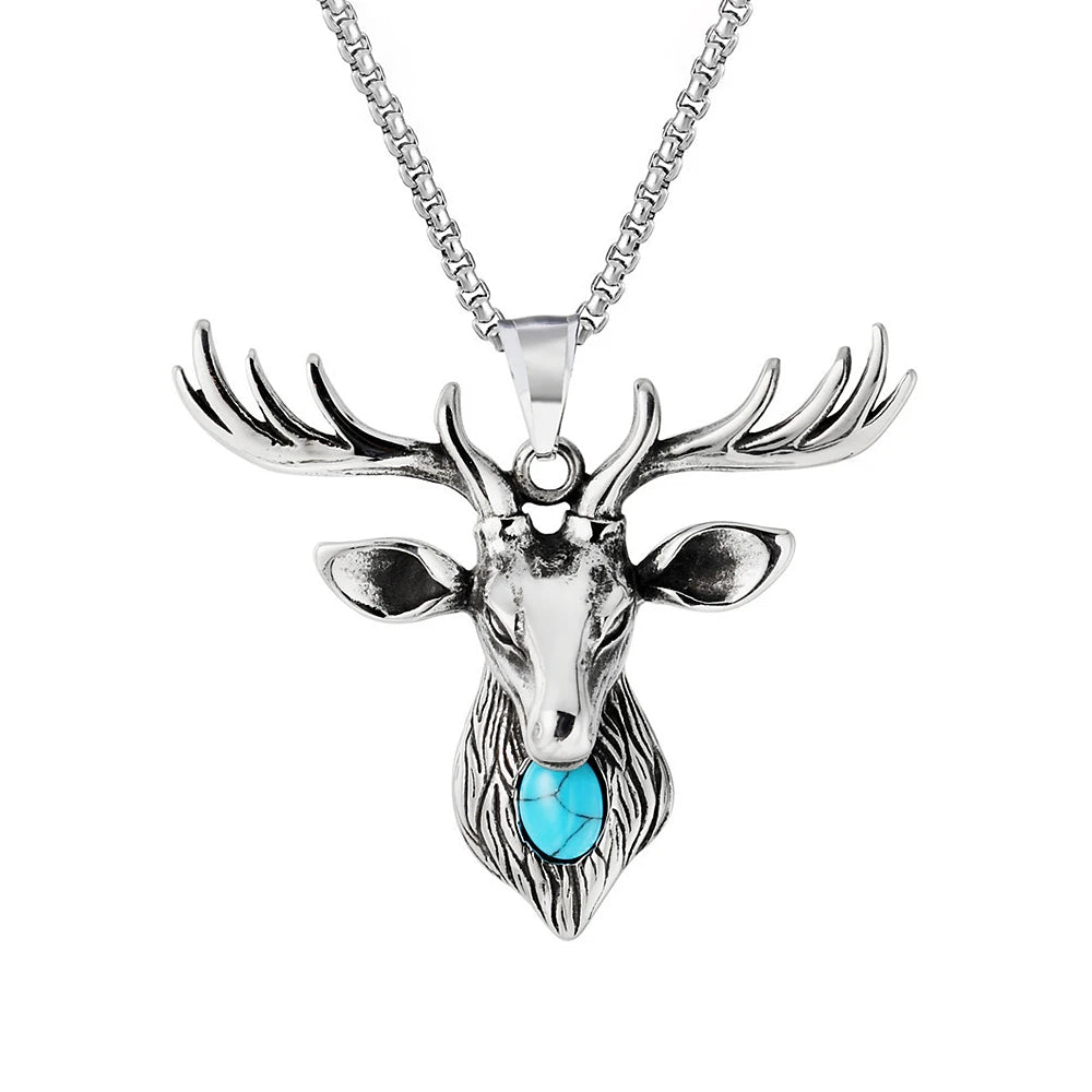 Viking Anchor Pendant Necklace — Stainless Steel