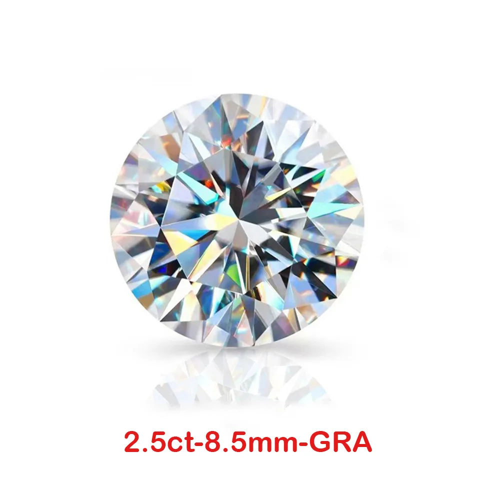 VVS1 Moissanite Loose Stones D Color 0.7-10MM