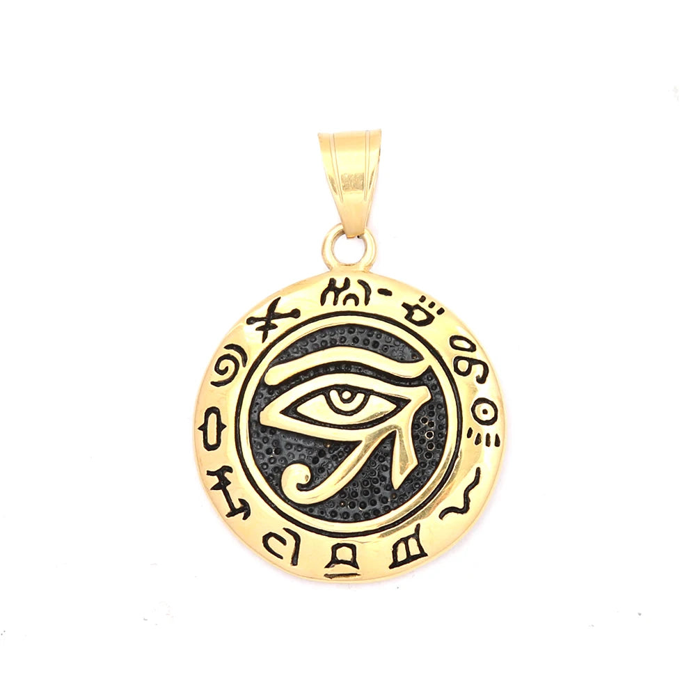 Egyptian Eye of Horus Pendant — Stainless