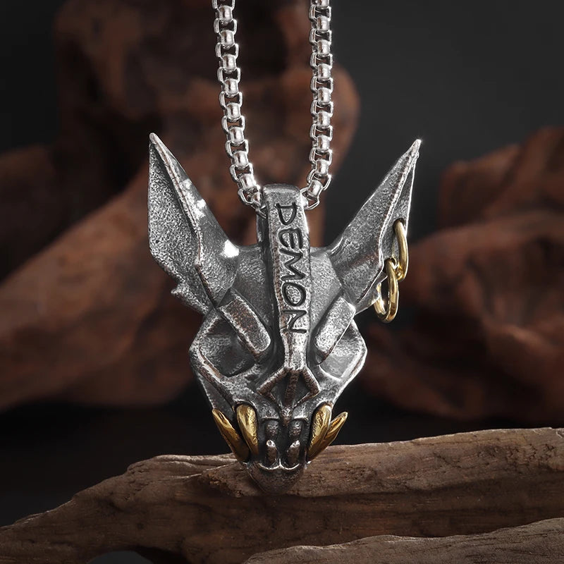 Vajra Pendant Necklace — Stainless Steel