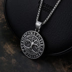 Gothic Tree of Life Pendant Necklace — Silver-Tone, Vintage Chain