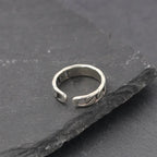 Retro Light Chaser Ring Men Trendy Personalized Index Finger Tail Ring Korean Fashion Woven Twist Letter Open