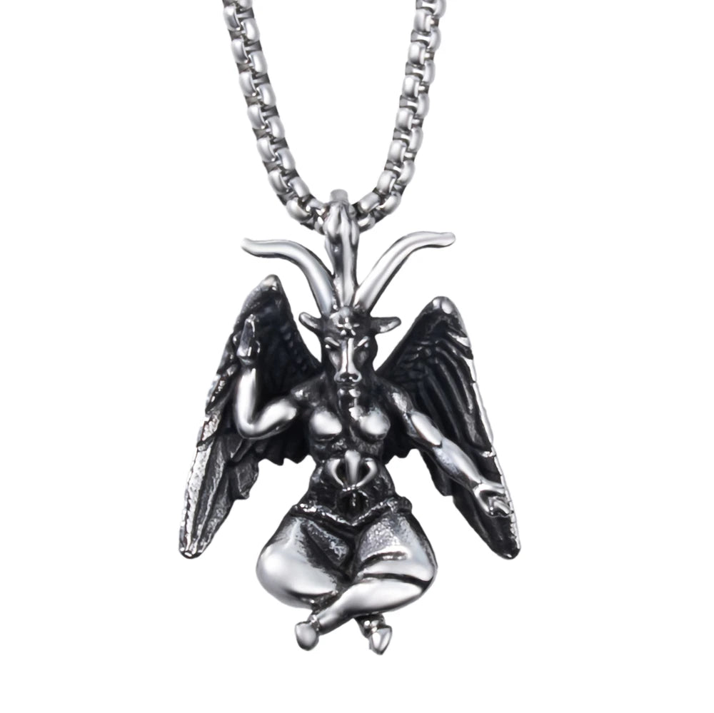 Lucifer Sigil Stainless Steel Pendant Necklace