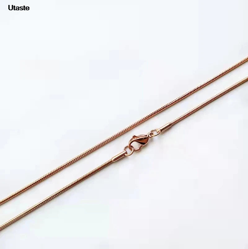 Wholesale 45/50/60/70cm Snake Long Chain Necklace Stainless Steel Necklaces For Women Men Jewelry Neck Chokers Catenina Collana