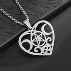 Inverted Cross Stainless Steel Pendant Necklace