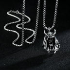 Punk Bull Buffalo Skull Pendant Necklace For Cool Men Women Stainless Steel Long Chain Necklace Party Gift Hip Hop Jewelry