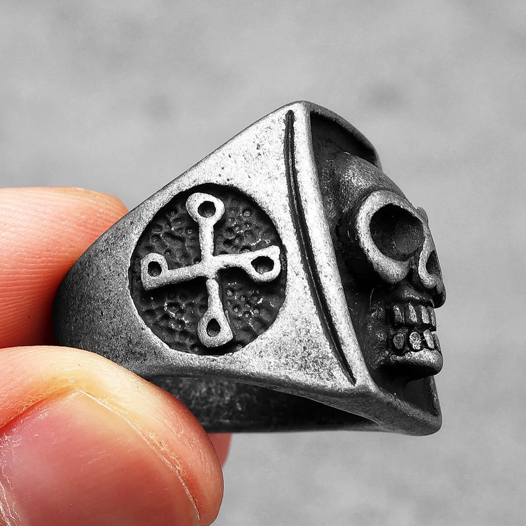 Phantom Skull Ring Black — Stainless Steel