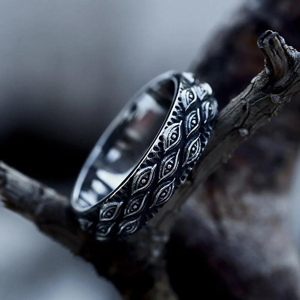 Vintage Devil's Eye Ring — Stainless Steel