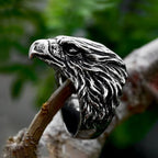 Vintage Viking Eagle Biker Ring — Stainless Steel