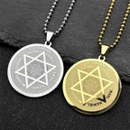Archangel Gold Star Pendant — Stainless Steel