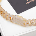 Iced Out Cuban Chain Necklace Stainless Steel 15MM