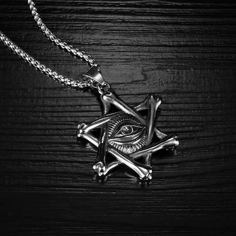 Steel Pendant Chaoren Chaopai Street Six Stars