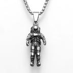 Spaceman Pendant Necklace — Stainless Steel