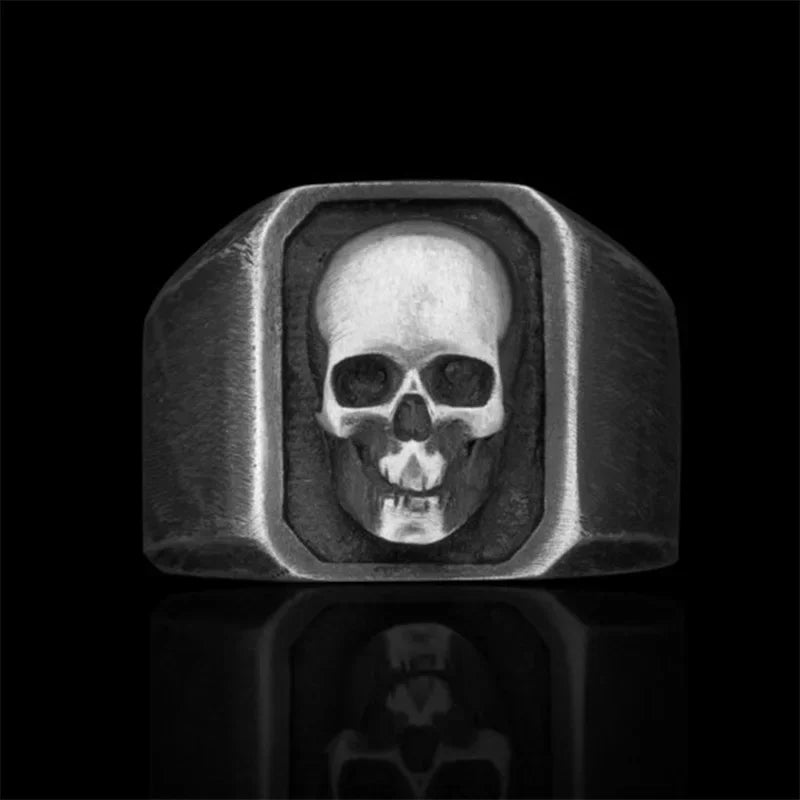 Skull Ring — 316L Stainless Steel Punk Biker