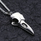 Crow Skull Pendant Necklace — Stainless Steel