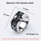 Vintage Skull Ring — Stainless Steel
