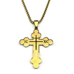 Orthodox IC XC Cross Pendant Necklace — Stainless Steel