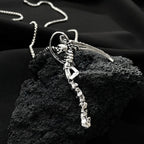 Gothic Death Scythe Pendant Skull Demon Ghost Pendant Necklace For Men Women Punk Motorcycle Rock Halloween Party Jewelry Gifts