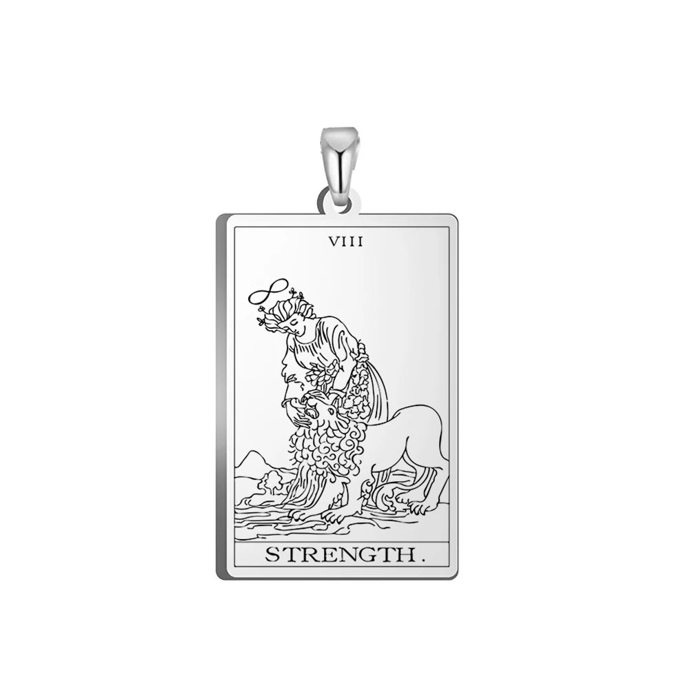 Tarot Major Arcana Amulet Necklace — Stainless Steel
