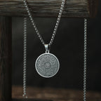 Men Punk Necklace Surah Ikhlas Dua fo Evil Eye Double-Sided Stainless Steel Jewelry Choker Pendant Thick Chains Hip Hop Jewellry