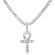Cross Stainless Steel Pendant 4MM — Ankh Tennis Chain