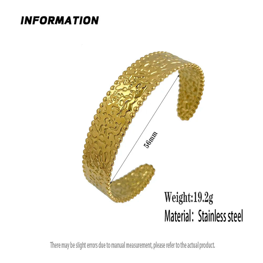 Concave & Convex Bracelet — Stainless Steel, Gold or Silver