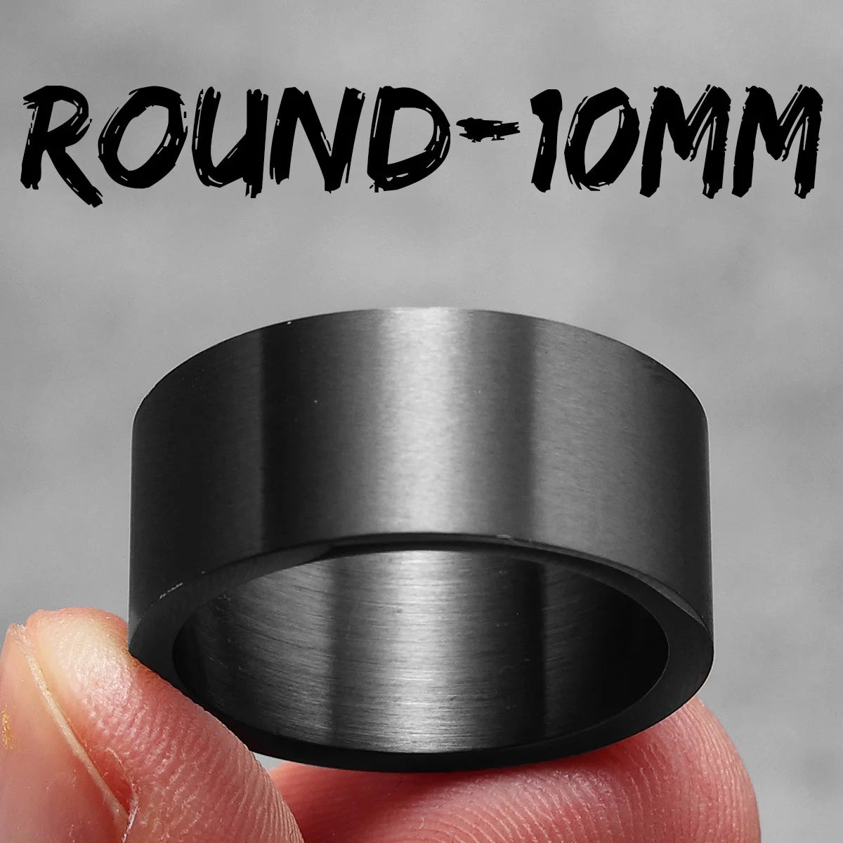 4mm 6mm 8mm 10mm Simple Round Stainless Steel Men Rings Punk Male Women Fashion Jewelry Creativity Gift