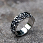 2022 NEW Men's 316L stainless-steel rings Simple skull biker RING for teenfashion Jewelry Gifts free shipping