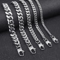 Cuban Steel Chain 316L Rock Punk Style 8MM
