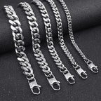 Cuban Steel Chain 316L Rock Punk Style 8MM