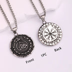Viking Dragon Stainless Steel Pendant Necklace
