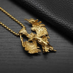 Fallen Angel Satan Stainless Steel Pendant Necklace