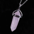 Amethyst Crystal Pendant Necklace