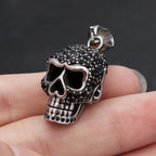 Skull Black Pendant Vintage Stone Punk