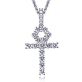 Iced Out Cross Pendant — 925 Silver