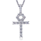 Iced Out Cross Pendant — 925 Silver
