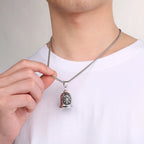 Guardian Angel Wings Bell Necklace — Stainless Steel