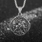 Medieval Knight Pendant Necklace