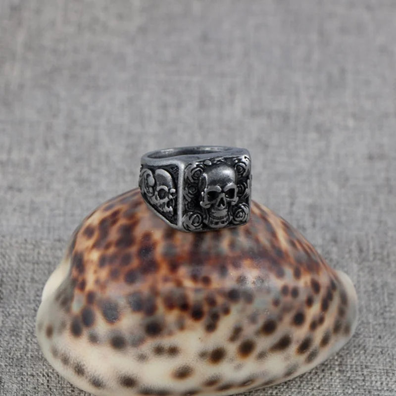 Gothic Skull Ring for Men — Biker Styles, Stainless Steel