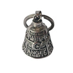 3D Design Motorcycle Guardian Bell Punk Style Wing Design Biker Good Luck Charm Alloy Retro Angel Pendant Bell Daily Wear