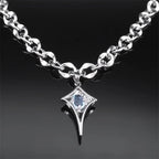 Star Steel Pendant Punk Kpop Shiny Bling Choker