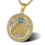 Eye of Horus Pendant Necklace — Zinc Alloy