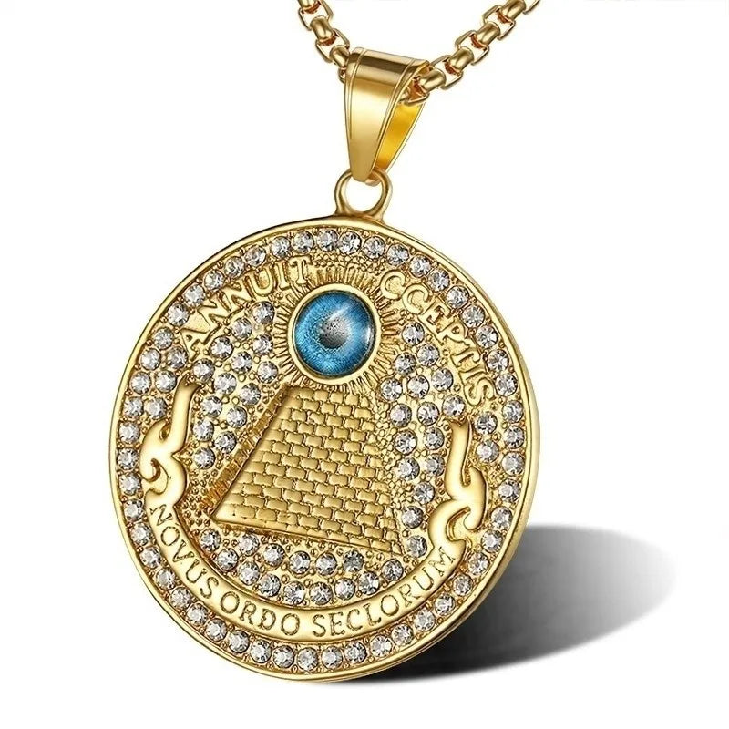 Eye of Horus Pendant Necklace — Zinc Alloy