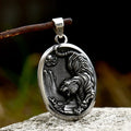 Tiger Head Pendant Necklace — Stainless Steel