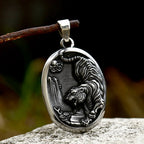Tiger Head Pendant Necklace — Stainless Steel
