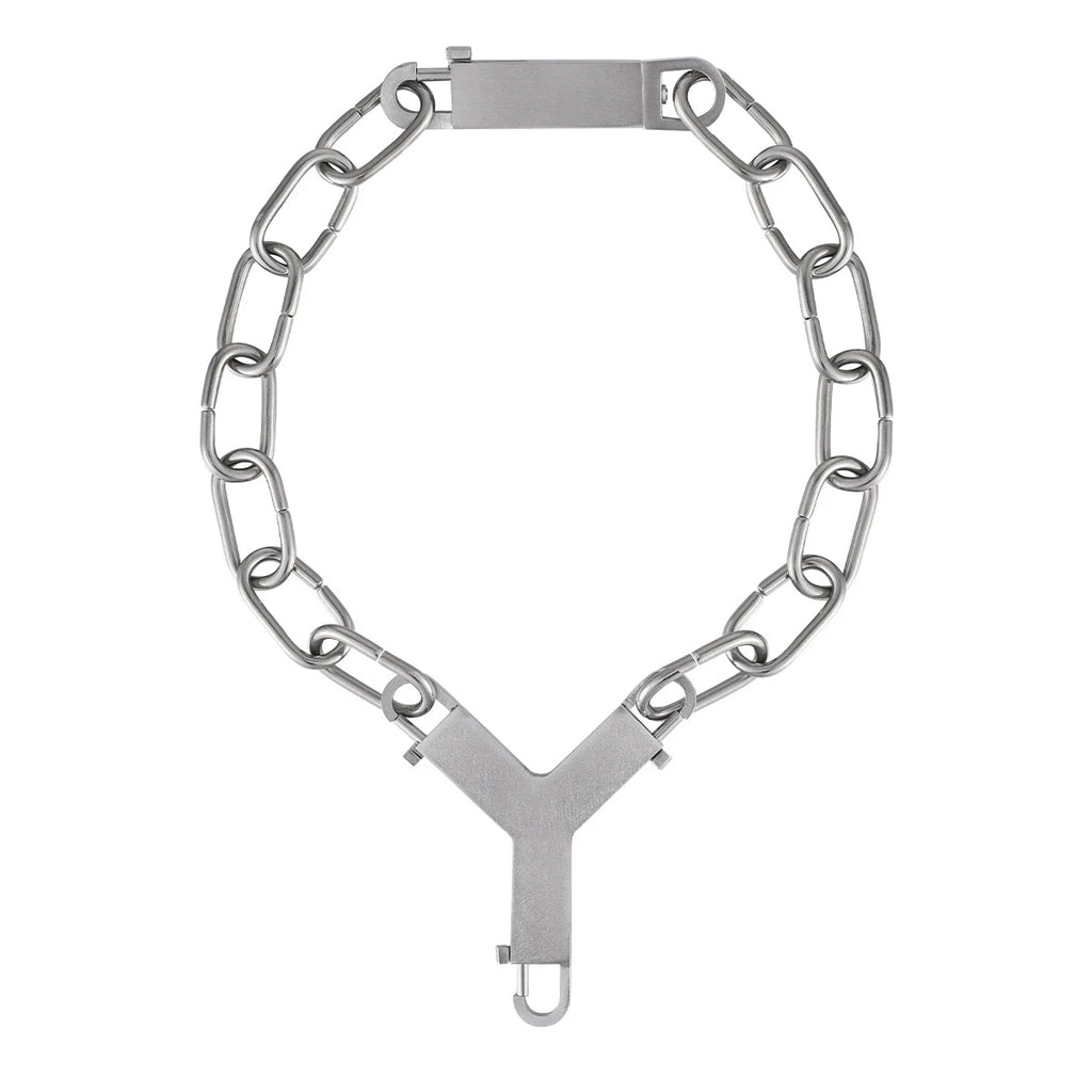 Punk Y-Shaped Statement Thick Chain Necklace for Men