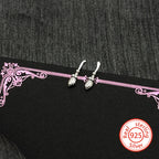 925 Silver Zircon Wand Stud Earrings — SS