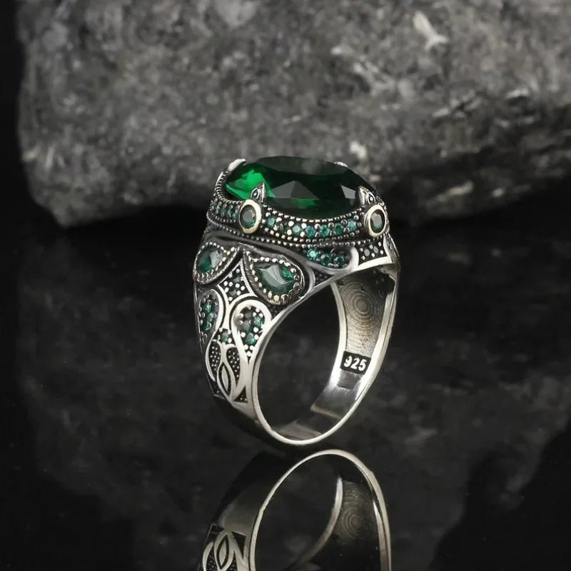 Multi-Color Adjustable Ring for Men — Zinc Alloy