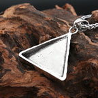 Eye of Horus Pyramid Pendant — Stainless Steel