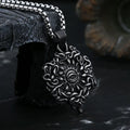 Eye of God Stainless Steel Pendant Necklace